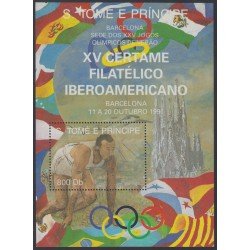 Santo Tomás y Príncipe HB 102 JJOO Barcelona 92 Deportes Sports MNH 