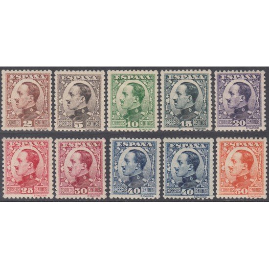 España Spain Nº 490/98 + 497A 1930 - 1931 Alfonso XIII Tipo Vaquer MH España Spain Nº 490/98 + 497A 1930 - 1931 Alfonso XIII Tipo Vaquer MH