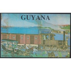 Guayana Guyana HB 22 1989 Tren Imperial japonés Locomotora Train MNH Guayana Guyana HB 22 1989 Tren Imperial japonés Locomotora Train MNH
