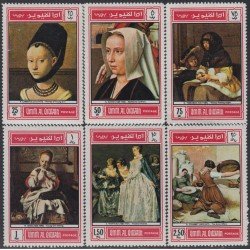 Umm Al Qiwain 76a/76f 1968 Cuadros célebres Paintings MNH Umm Al Qiwain 76a/76f 1968 Cuadros célebres Paintings MNH