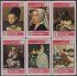 Umm Al Qiwain 76a/76f 1968 Cuadros célebres Paintings MNH