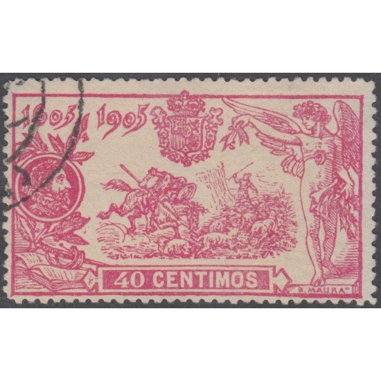 España Spain 262 (257/66) 1905 Quijote Sello Usado España Spain 262 (257/66) 1905 Quijote Sello Usado