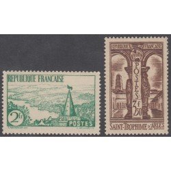 France Francia 301/02 1935 Saint Trophime MNH France Francia 301/02 1935 Saint Trophime MNH