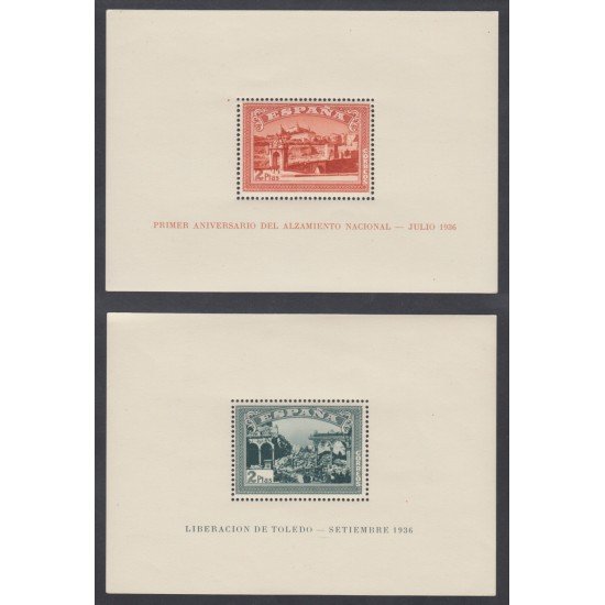 España Spain 836/37 1937 Alzamiento Nacional MNH