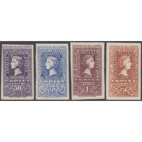 España Spain 1075/76 + 1079/80 ( 1075/82 ) Año 1950 Centenario Serie Corta MNH España Spain 1075/76 + 1079/80 ( 1075/82 ) Año 1950 Centenario Serie Corta MNH