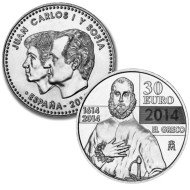 España Spain 2014 30 euros El Greco Plata Ag