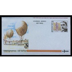 España Aerograma 215 1990 Emilio Herrera, ingeniero Globo Air balloon