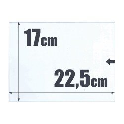 500 bolsas de cristal 17 x 22,5 Safi 010518