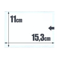 500 bolsas de cristal  11 x 15,3  Safi 010501