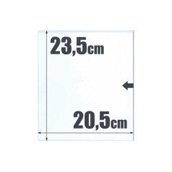 500 bolsas de cristal  23,5 x 20,5 Safi 010516