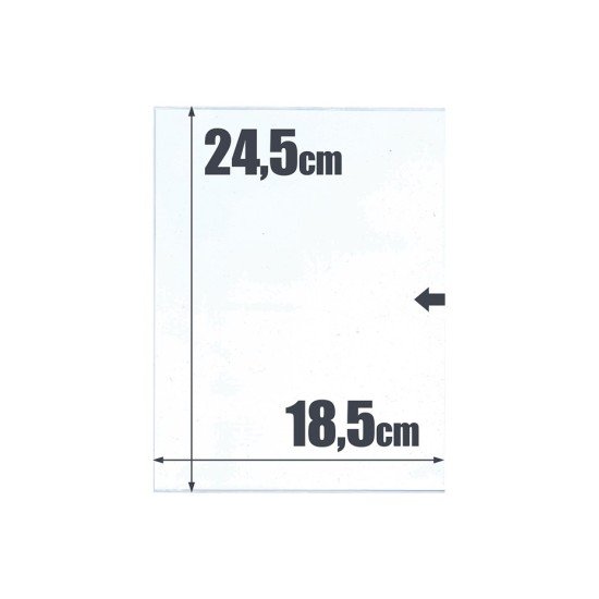 500 bolsas de cristal  24,5 x 18,5  Safi 010531