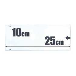 500 bolsas de cristal  10 x 25  Safi 010533