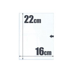 500 bolsas de cristal  22 x 16  Safi 010538