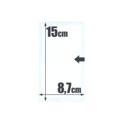 500 bolsas de cristal  15 x 8,7 Safi 010571