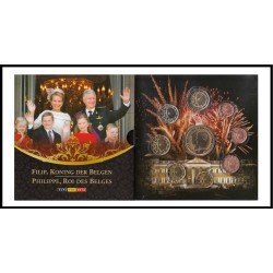 Bélgica 2014 Cartera Oficial Monedas € euro Set  Rey Felipe