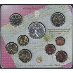 Monedas Euros Italia Cartera 2007 (+ moneda 5 € plata) Monedas Euros Italia Cartera 2007 (+ moneda 5 € plata)