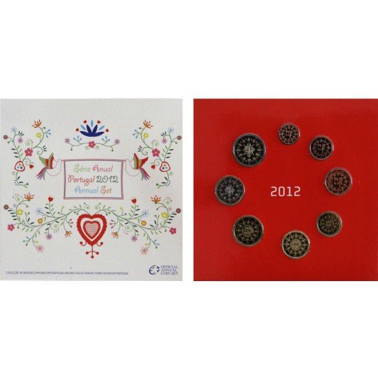 Monedas Euros Portugal Cartera 2012 Set Monedas Euros Portugal Cartera 2012 Set