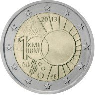 Bélgica 2013 2 € euros conmemorativos  100º Av Institut Royal Météorologique