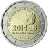 Bélgica 2014 2 € euros conmemorativos  100º Av 1º Guerra Mundial 