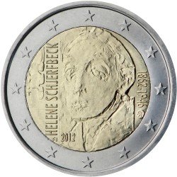 Finlandia 2012 2 € euros conmemorativos  150 Av Helene Schjerfbeck