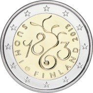 Finlandia 2013 2 € euros conmemorativos 150º Av. Parlamento de 1863 Finlandia 2013 2 € euros conmemorativos 150º Av. Parlamento de 1863
