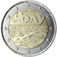 Francia 2014 2 € euros conmemorativos 70º Av Desembarco Normandía Francia 2014 2 € euros conmemorativos 70º Av Desembarco Normandía
