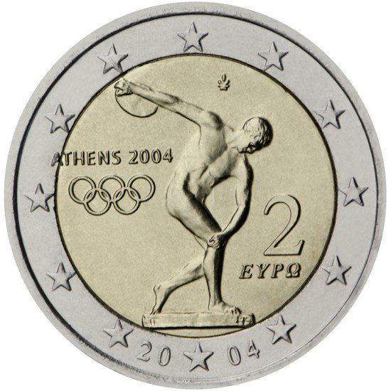 Grecia 2004 2 € euros conmemorativos Juegos Olímpicos de Atenas 