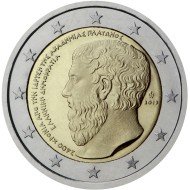 Grecia 2013 2 € euros conmemorativos Av Academia Platón 