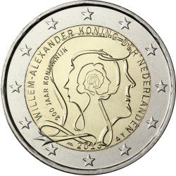 Holanda 2013 2 € euros conmemorativos 200 Av Reino Países Bajos
