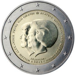 Holanda 2013 2 € euros conmemorativos Abdicación reina Beatriz