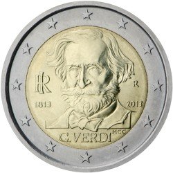 Italia 2013 2 € euros conmemorativos II Cent. Giuseppe Verdi Italia 2013 2 € euros conmemorativos II Cent. Giuseppe Verdi