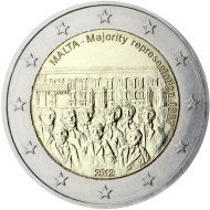 Malta 2012 2 € euros conmemorativos Representación mayoritaria, 1887 Malta 2012 2 € euros conmemorativos Representación mayoritaria, 1887