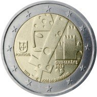 Portugal 2012 2 € euros conmemorativos Guimaraes Capital cultural Portugal 2012 2 € euros conmemorativos Guimaraes Capital cultural