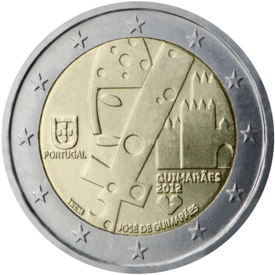 Portugal 2012 2 € euros conmemorativos Guimaraes Capital cultural Portugal 2012 2 € euros conmemorativos Guimaraes Capital cultural