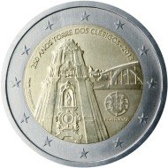 Portugal 2013 2 € euros conmemorativos 250º Av Torre dos Clérigos Portugal 2013 2 € euros conmemorativos 250º Av Torre dos Clérigos