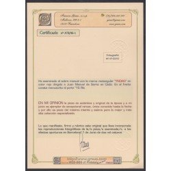 España Carta Prefilatelia a Cádiz Marca YNDIAS Pieza única conocida Certf GRAUS España Carta Prefilatelia a Cádiz Marca YNDIAS Pieza única conocida Certf GRAUS