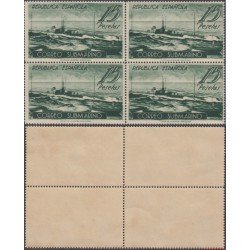 España Spain 780 ( 775/80 ) Bl.4 1938 Submarino MNH