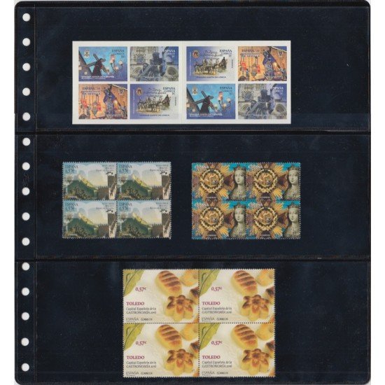Pardo 100300 Pack de 10 fundas 6 compartimentos por hoja