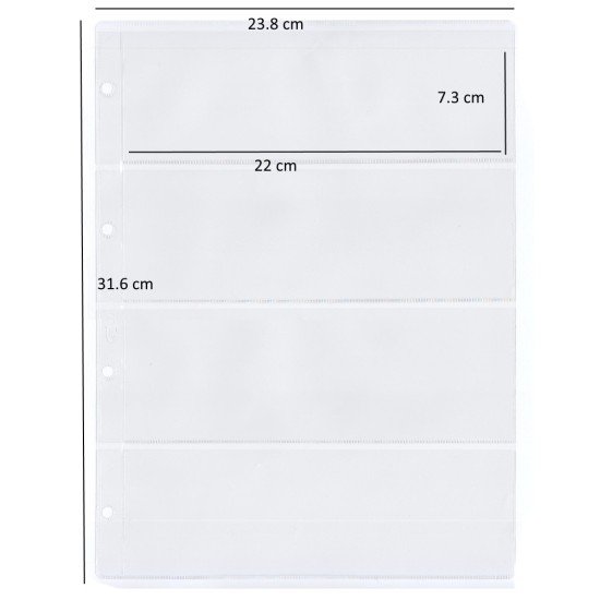 Pardo 101400 Pack de 10 fundas 4 compartimentos 