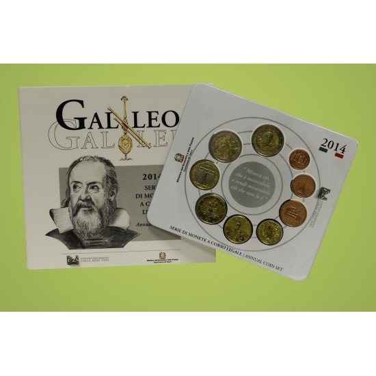 Monedas Euros Italia Cartera 2014