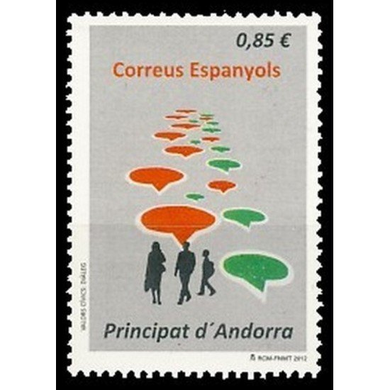 Andorra Española 398 2012  Valores Cívicos MNH 