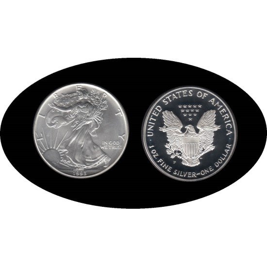 Estados Unidos United States 1 OZ onza 1993 Liberty 1$ Plata Ag Estados Unidos United States 1 OZ onza 1993 Liberty 1$ Plata Ag