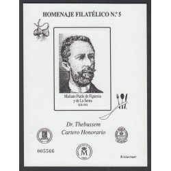 España Spain Homenaje Filatélico 9a 2014 Dr.Thebussem Cartero Gastronomía