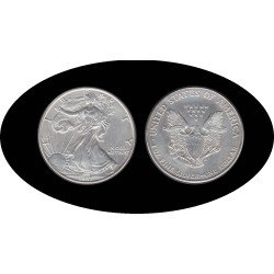 Estados Unidos United States 1 OZ onza 1997 Liberty 1$ Plata Ag Estados Unidos United States 1 OZ onza 1997 Liberty 1$ Plata Ag