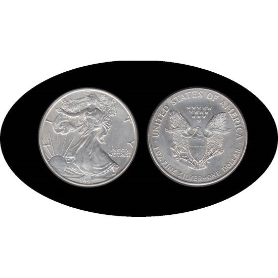 Estados Unidos United States 1 OZ onza 1997 Liberty 1$  Plata Ag