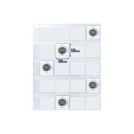 Hojas monedas Safi 4 anillas 20 departamentos 245x295 mm para cartones 013220F