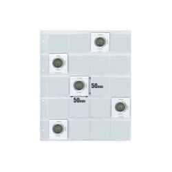 Hojas monedas Safi 4 anillas 20 departamentos 245x295 mm para cartones 013220 Hojas monedas Safi 4 anillas 20 departamentos 245x295 mm para cartones 013220