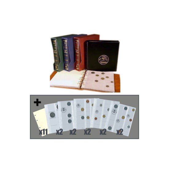 Álbum Numis color negro catalán con 10 hojas 013923C