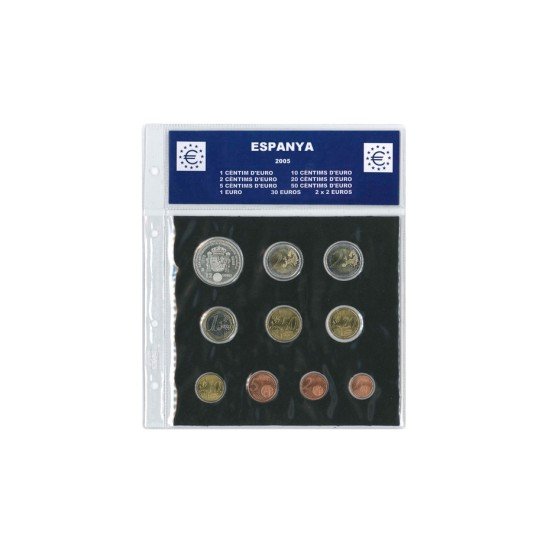 Hoja Euros España 9 Monedas CT SAFI catalán 014209C Hoja Euros España 9 Monedas CT SAFI catalán 014209C