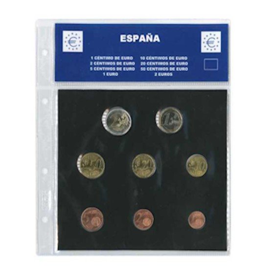 Hoja Euros España 8 Monedas SAFI castellano 014208 Hoja Euros España 8 Monedas SAFI castellano 014208
